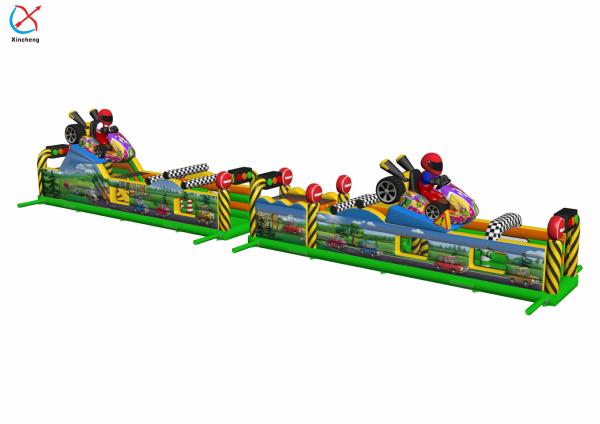 Manufacturer Giant Inflatable Obstacle Course Race Car Obstacle Course Bounce House