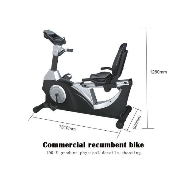 Cardio неподвижный велотренажер, Recumbent магнитная занимаясь культуризмом машина спортзала велосипеда