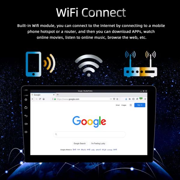 9 дюймов 10 дюймов 9853 Android Car Multimedia для универсальной навигации автомобиля