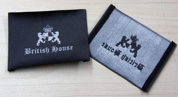 Washable Clothing Woven Labels Custom-made 50D polyester yarn wiht personized logo