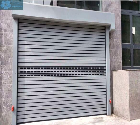 portas de alumínio exteriores da garagem do obturador do rolo de 380V 1.2m/S