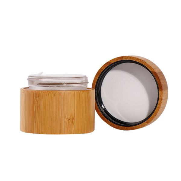 Опарник Eco дружелюбный бамбуковый упаковывая для косметической сливк упаковывая 30g 50g 100g