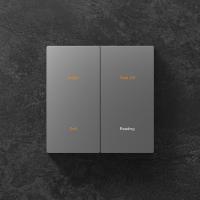 Certificat futé d'assosiate du panneau KNX d'interrupteur de lampe de couverture du PC D8
