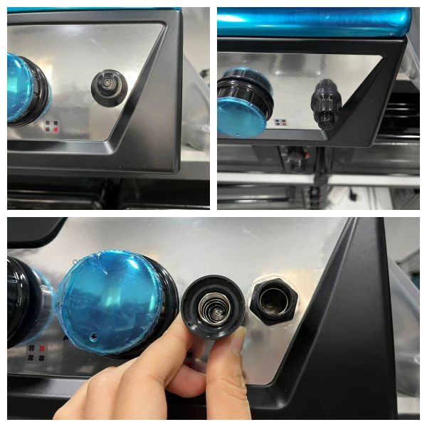 Estufa de gas de 4 placas con encendido por pulsos, eficiencia energética vertical con bisel