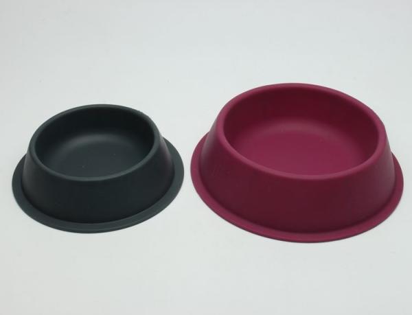 FDA Standard Red Plastic Pet Bowls / Dog Food And Water Bowl Food Grade