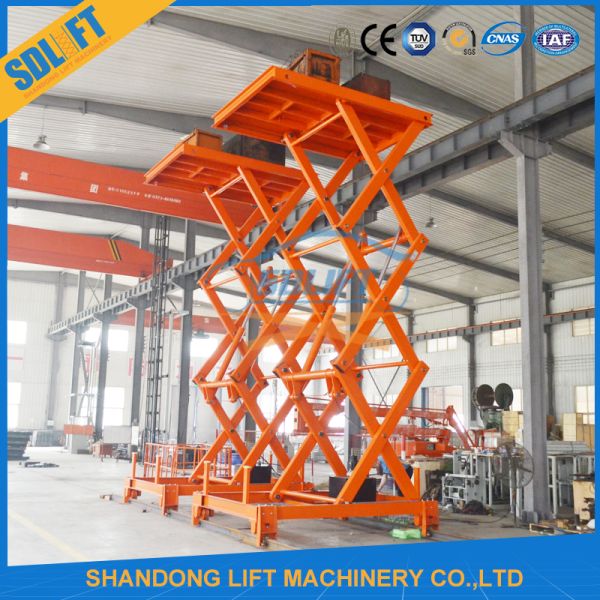 Stationary Hydraulic Lift Table Fixed Low Profile With CE