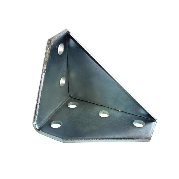 Right Angle Threaded Rod Clip With 1/4in Hole Glass Railing Top Channel Fittings