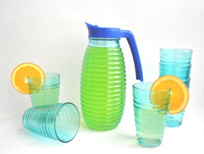 GLASS JUICE JAR WITH 4 CUPS