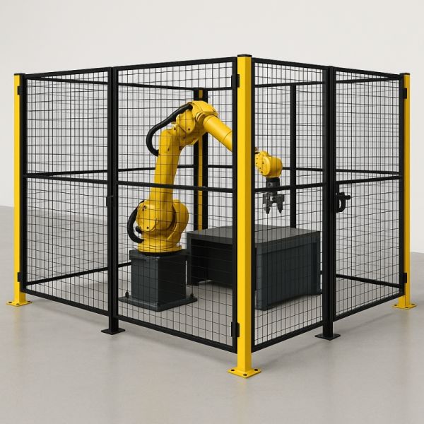 Designed For Workshop Safety Robot Safety Fence Low Carbon Steel Mesh