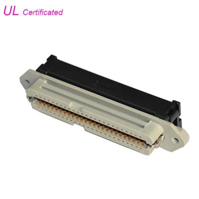 Conector de Pin fêmea da solda do campeão de 50 Pin Centronic com o UL habilitado da braçadeira de cabo