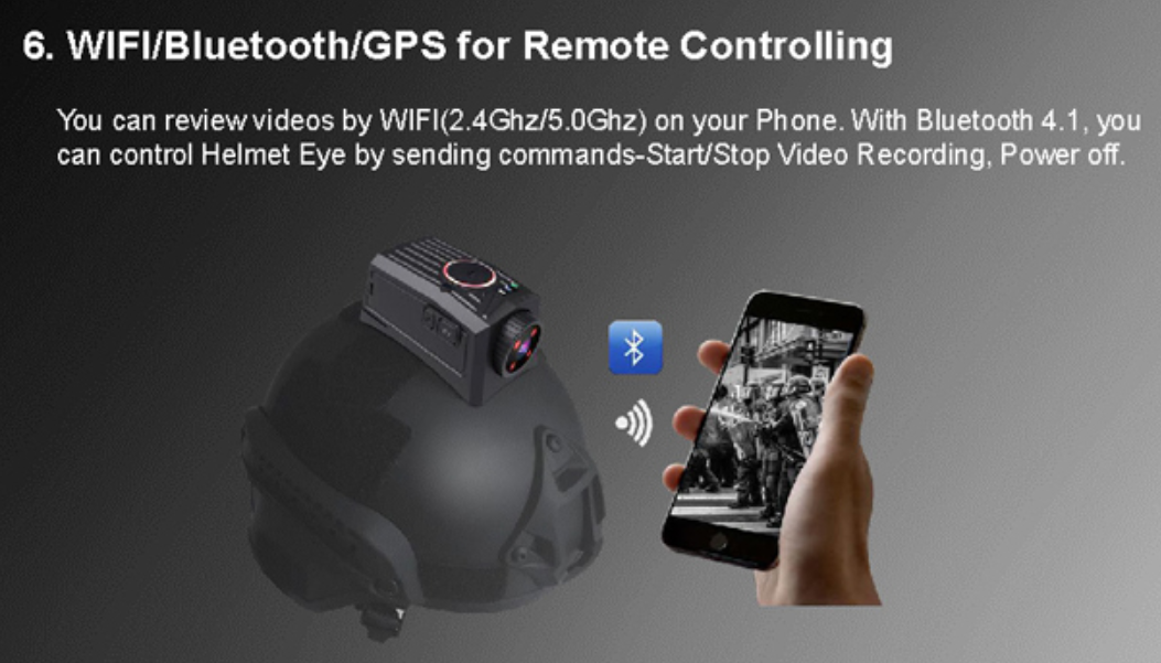 поддержки камеры шлема Gps 4g Wifi наблюдать реального времени водоустойчивой тактической удаленный
