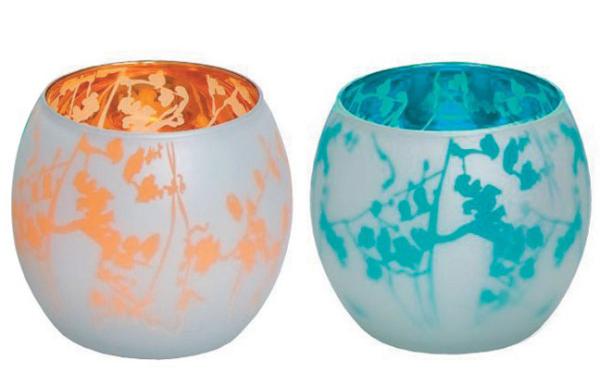 Glass Ball Candle Holders