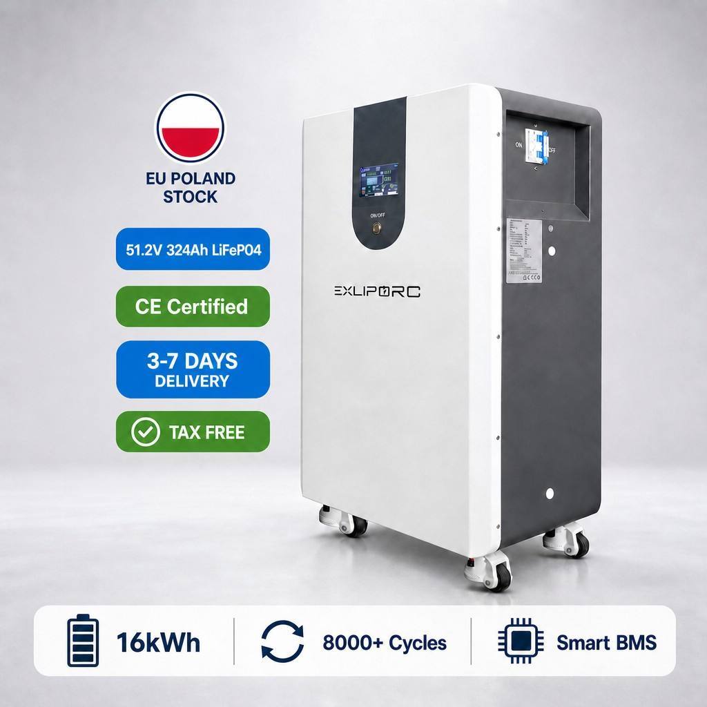 16.58kWh Capacity Victron-Compatible LiFePO4 Home Battery with 8000+ Cycles for Energy Storage