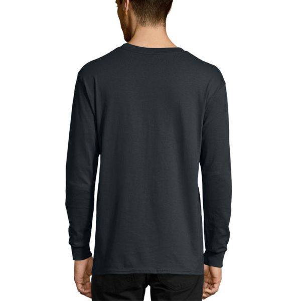 Custom Logo Men Sportswear Printing Super Soft 100% Cotton Long Sleeve T-shirts