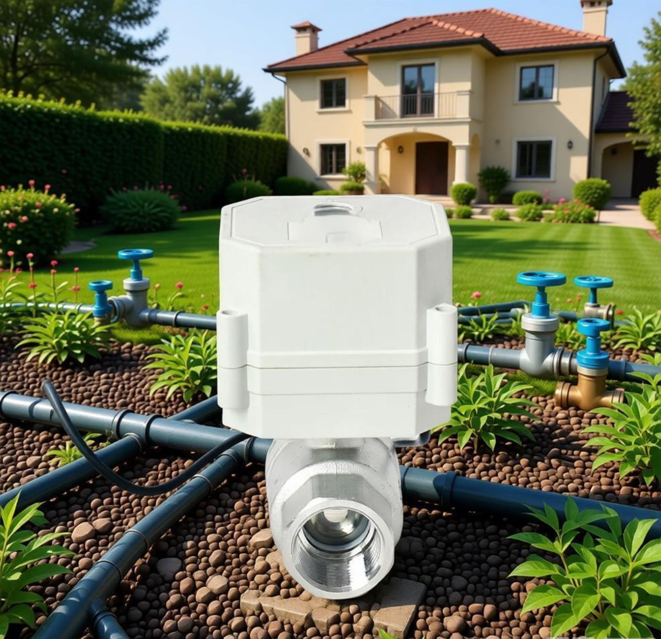 Etrany Prompt SS304 3/4'' BSP NPT WIFI APP Control Tonheflow Electric Ball Valve Water Fluid Control & Remote Control