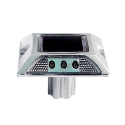 Traffic Warning Lights Solar Powered Cat Eye Road Reflector With Shank