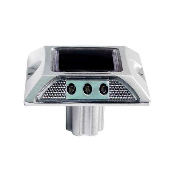 Traffic Warning Lights Solar Powered Cat Eye Road Reflector With Shank