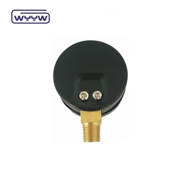 Plastic Case Dual Scale Vacuum Pressure Gauge Back Mounting 1 1/2 40MM -1bar-0bar Steel Case