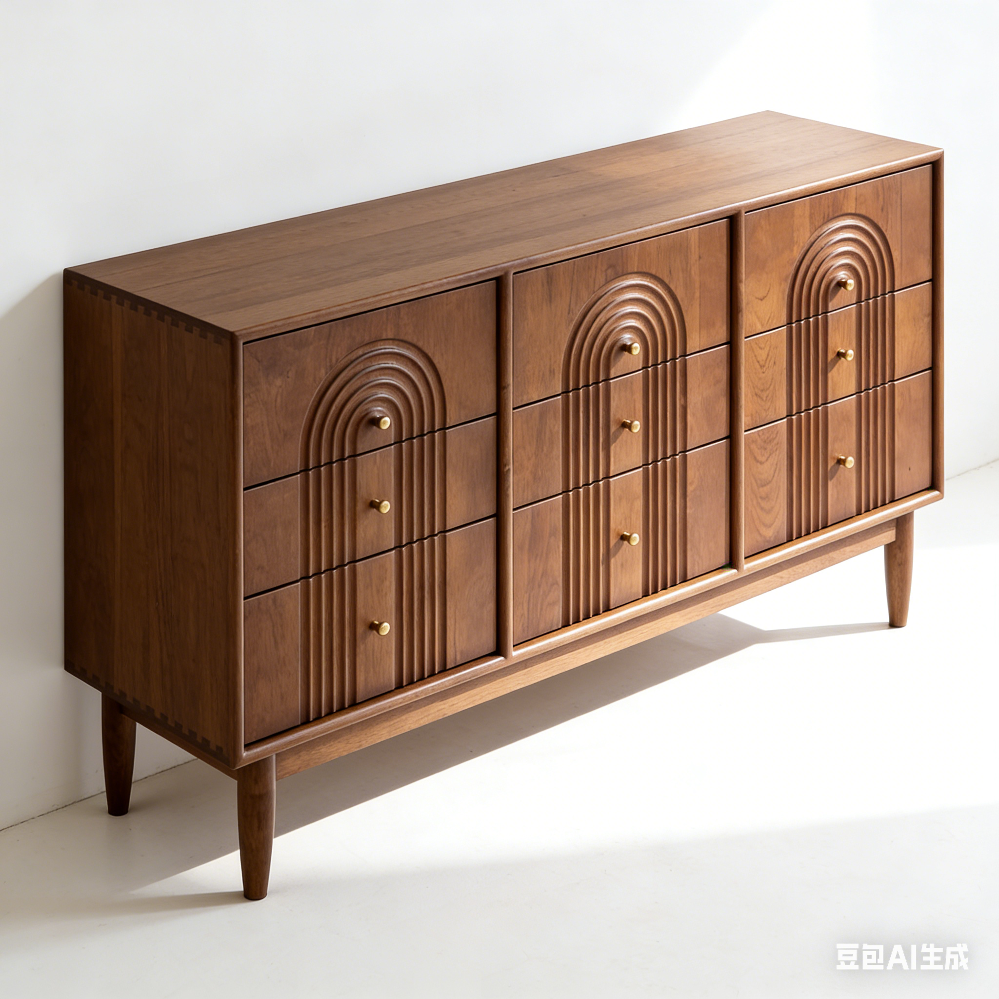 Solid Wood Dining Sideboard Modern Minimalist Kitchen Cupboard Modern Luxury Light-Colored Kitchen Cabinets Designer Furniture