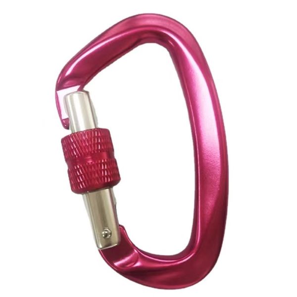 Galvanized Hardware Aerospace Aluminum D-Shaped Carabiner Essential Gear for Climbing