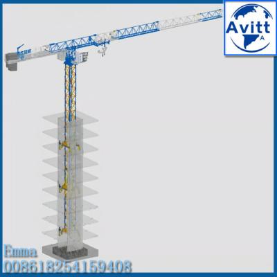 QTZ40 4 Ton Load Internal Climbing Tower Crane Flat Top Topless Type