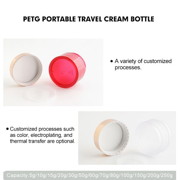 OEM 5g 10g 15g 20g 30g 50g  Plastic Cosmetic Jars many colors jars