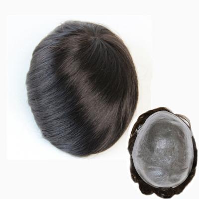 Système de remplacement de cheveux de toupee courte longueur 0,4 mm épaisseur toupees de haute qualité