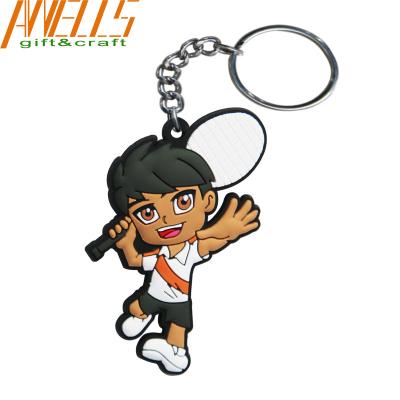 Custom Shape PVC Key Chain 55mm High  Waterproof And Easy To Clean