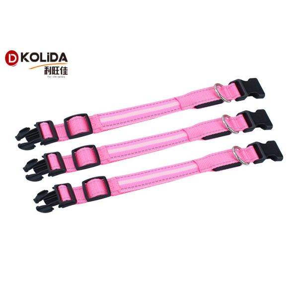 Adjustable Night LED Flashing Dog Collar Luminous Pet Necklace Collar