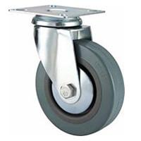 light duty 4 swivel grey rubber caster, 2.5 inch, 3 inch grey rubber castor, PVC caster