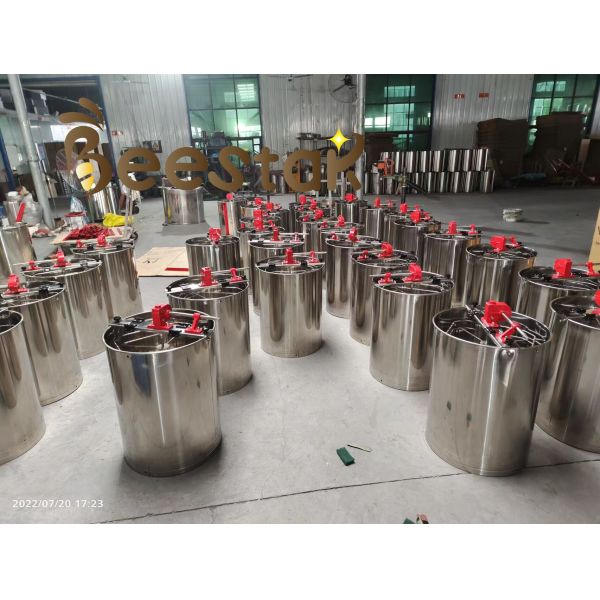 4 экстрактор меда нержавеющей стали кадра 201 ручной с воротами стойки металла и меда SS