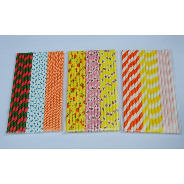 Kraft Paper Bar Accessories Type Drinking Straws Biodegradable Paper Straws with Box