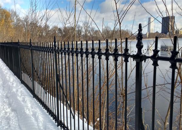 Decorative welded steel picket fence,beautiful-garden fence Steel Tubular Fence ,Garrison Fence for sale