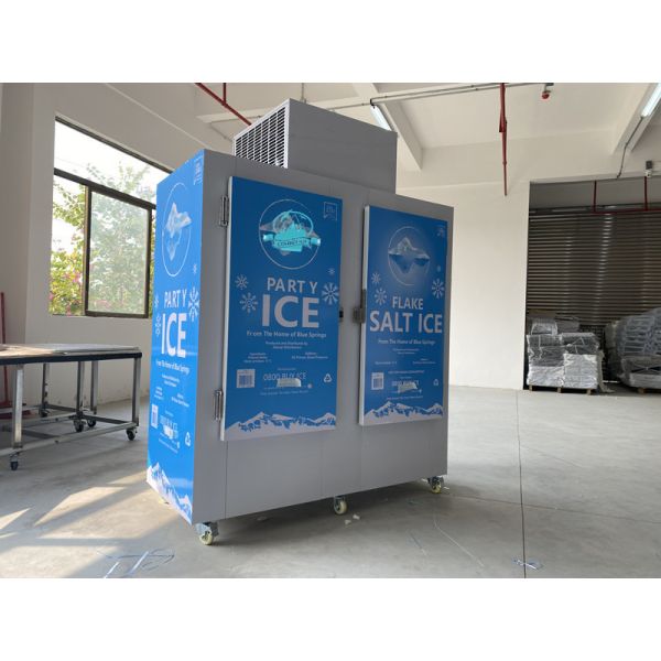 Gas Station Outdoor Dry Ice Bag Storage Freezer