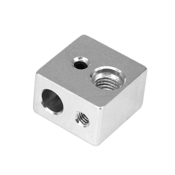 Aluminum 20mm*20mm*13mm MK10 3D Printer Heater Block M7 Screw thread