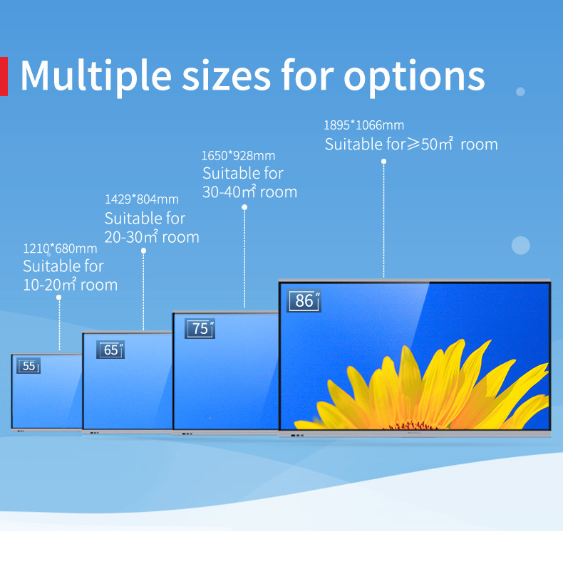 ПК обломока 982 Whiteboard дисплея дюйма 4K H6B 65 дешевый мини для офиса образования