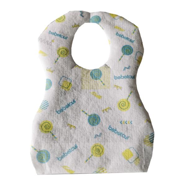 Anti Bacterial 24.5*34.5cm Waterproof Disposable Baby Bib