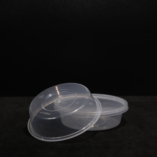 220ml Customizable PP Lunch Box , Snap On Lid Plastic Food Box Bpa Free