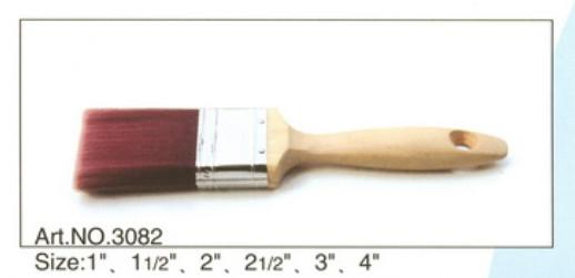 Wooden handle pure natural bristle Chinese bristle synthetic mix paint brush No.3082