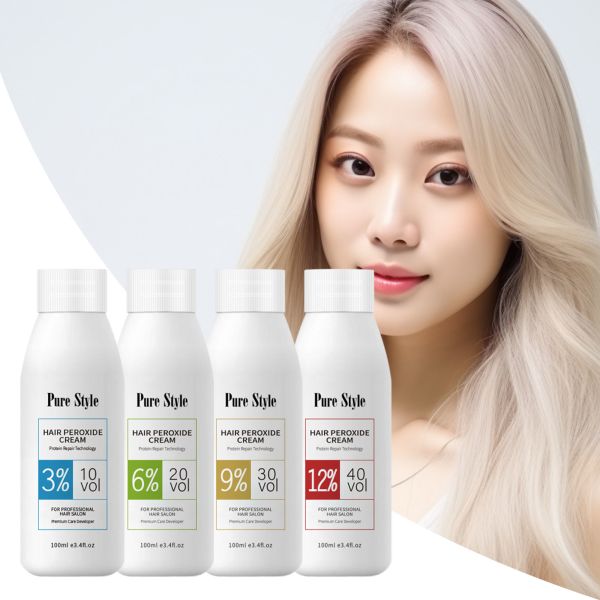 Crème oxydante révélateur de couleur PureStyle pour cheveux en vrac, coloration permanente 100ml pour la maison