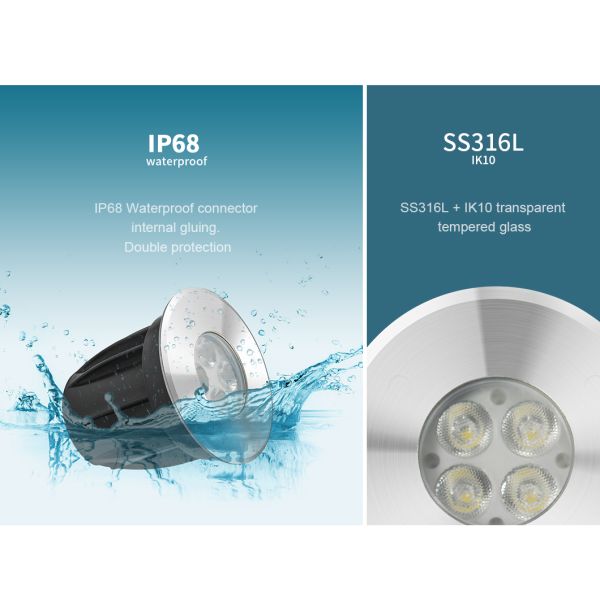 бассейн 3W Inground привел света, белый цвет привел свет DC24V подъездной дороги с CE ROHS