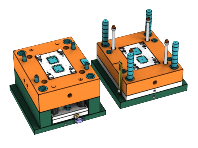 OEM / ODM: Cold Runner Injection Moulding & Medical Instrument Bottom Shell (1*2) No.23672-B.