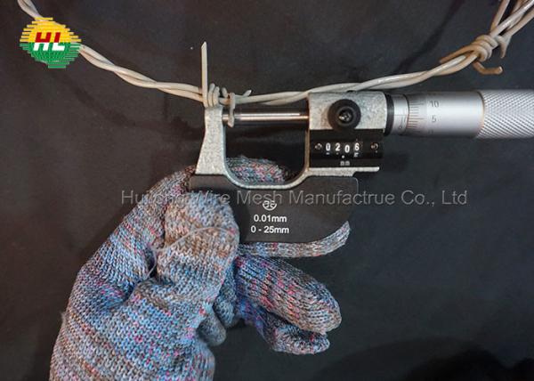 16.5x17 Gauge Hot Dipped Galvanized Barbed Wire Anti Climb Blade Barbed Wire