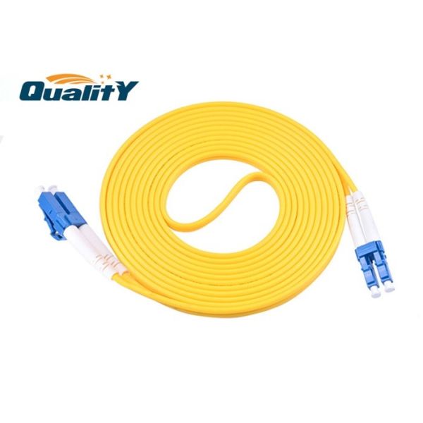 Duplex Jumper Lc Upc To Lc Upc Fiber Fiber Optic Patch Cord PVC , LSZH Material