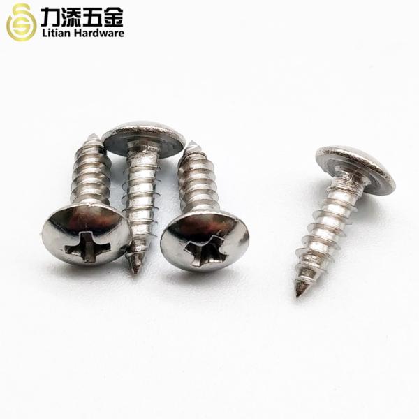 Stainless steel cross large flat head tapping screws umbrella head tapping screws large round head tapping screws
