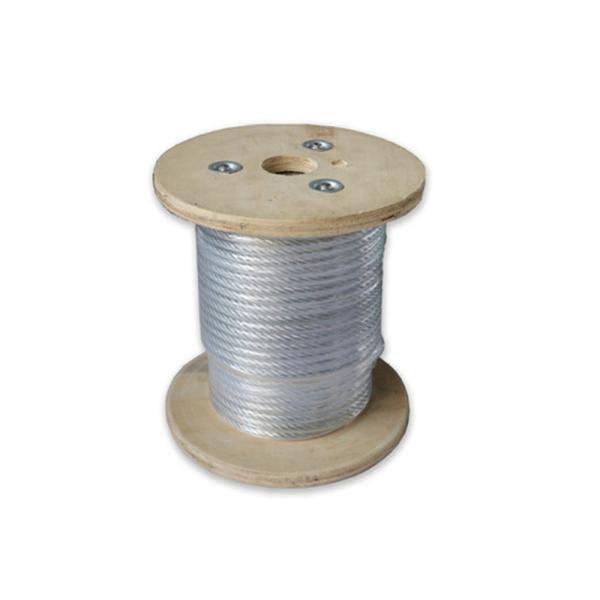 Câble métallique galvanisé à âme textile pour la construction industrielle marine