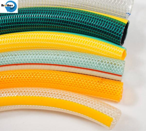 Clear Plastic Vinyl Tubing Fiber Braided Reinforced PVC Tube Pipe Hose for Water Transfer