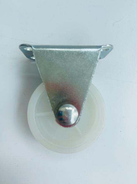 PP White Swivel Caster Wheel for 1inch to 3inch Furniture Load 30kg Thickness 21mm
