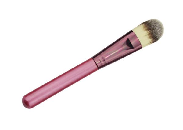Pink Single Travel Size Stippling Makeup Brush For Powder Foundation