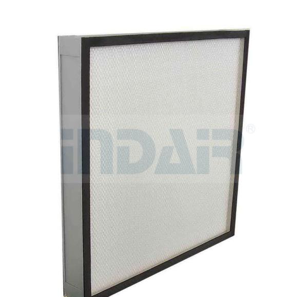 HV Fiberglass Industrial HEPA Filter Lightweight Hot Melt Sealant With FM Approval